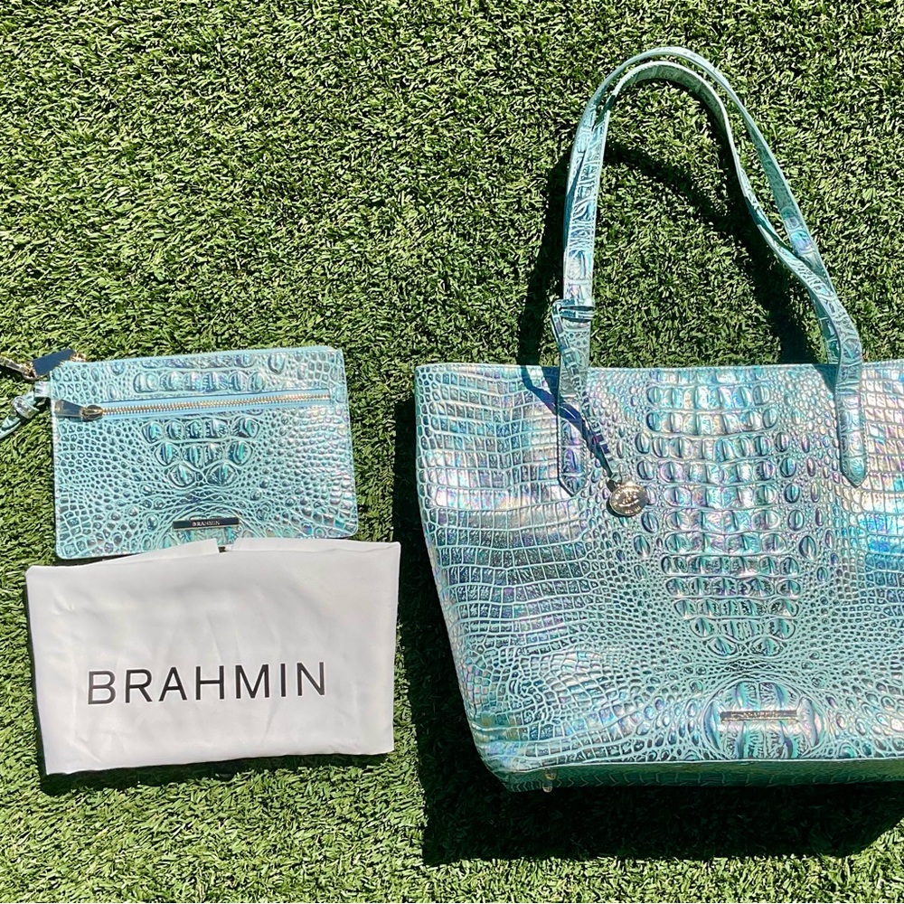 Brahmin Brooke Wonderland Tote with matching wristlet